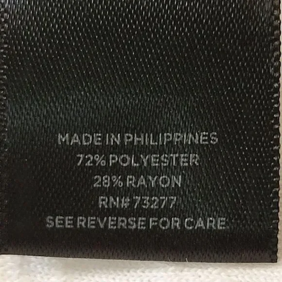 Simply Vera Vera Wang Cream Floral Textured Stretch Knit Blouse Size XXL - Picture 7 of 7